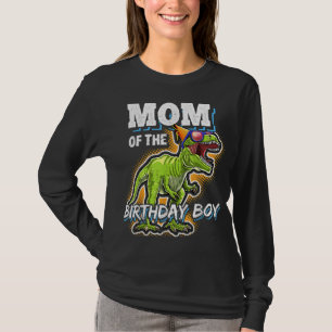 Mom of the Birthday Boy Matching Family Dinosaur B T-Shirt