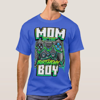 Mom of the Birthday Boy Matching Family Video Game T-Shirt