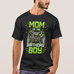 Mom of the Birthday Boy Matching Family Video Game T-Shirt