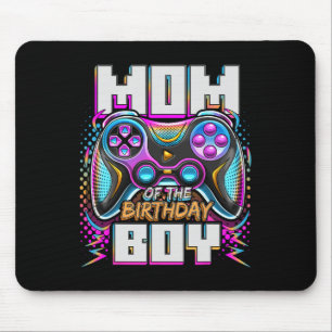 Mom Of The Birthday Boy Matching Video Game Birthd Mouse Pad