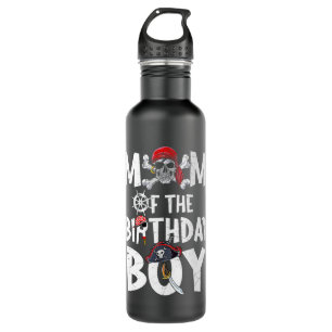 Mom of the Birthday Boy shirt Pirate Mommy Mama Mo 710 Ml Water Bottle