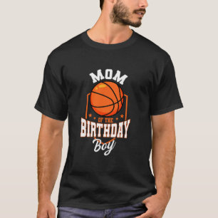 Mom Of The Birthday Boy Sketll Theme Bday Party 1 T-Shirt