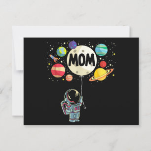 Mom of The Birthday Boy Space Astronaut 1st Birthd Postcard