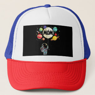 Mom of The Birthday Boy Space Astronaut 1st Birthd Trucker Hat