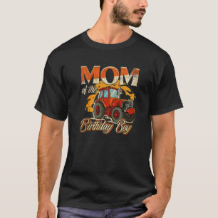 Mom Of The Birthday Boy Tractor Farm Party T-Shirt