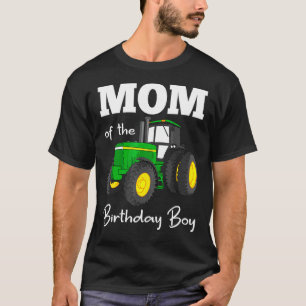 Mom Of The Birthday Boy Tractor Farm Party Tee