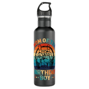 Mom Of The Birthday Boy Video Game Shirt Gamer Mom 710 Ml Water Bottle
