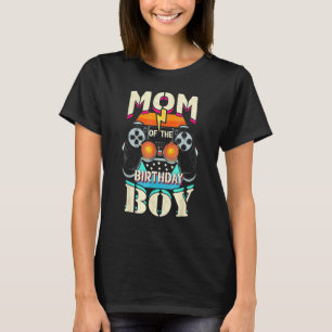 Mom Of The Birthday Boys Matching Video Game Birth T-Shirt