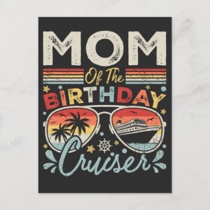 Mom of the Birthday Cruiser Vacation Postcard