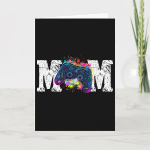 Mom Of The Birthday Gamer Funny Birthday Gaming  Card