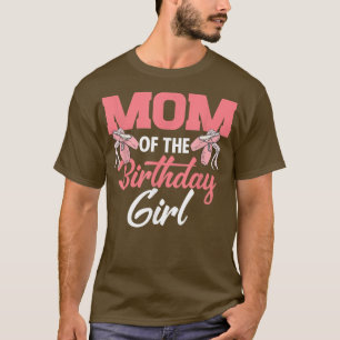 Mom Of The Birthday Girl Ballerina Bday Party Ball T-Shirt