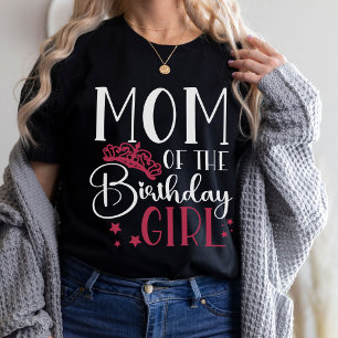 Mom of the Birthday Girl Birthday Squad Matching T-Shirt