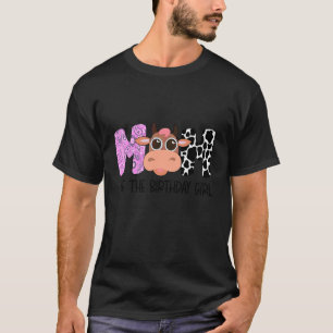 Mom Of The Birthday Girl Cow Farm Birthday T-Shirt