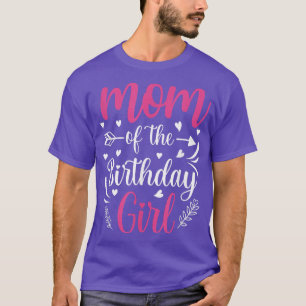Mom of the Birthday Girl Mama And Daughter Bday Pa T-Shirt
