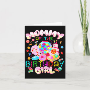 Mom Of The Birthday Girl Shirt Card