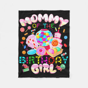 Mom Of The Birthday Girl Shirt Fleece Blanket