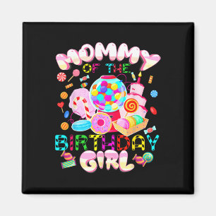 Mom Of The Birthday Girl Shirt Magnet