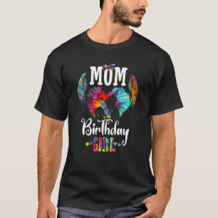 Mom Of The Birthday Mama Girls Mother Daughter Tie T-Shirt