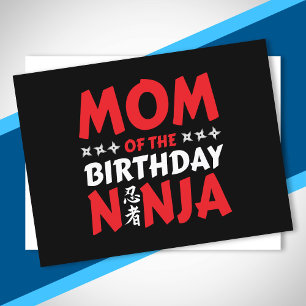 Mom of the Birthday Ninja - Birthday Ninja Party Postcard