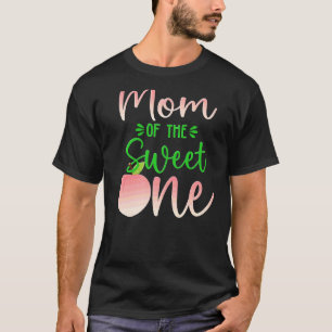 Mom Of The Birthday One Peach 1st Summer Fruit Fam T-Shirt