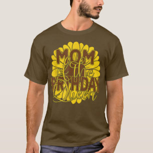 Mom Of The Birthday Queen Girls Bday Party T-Shirt
