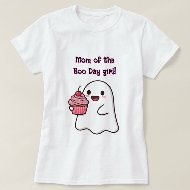 Mom of the Boo day girl T-Shirt (Design Front)