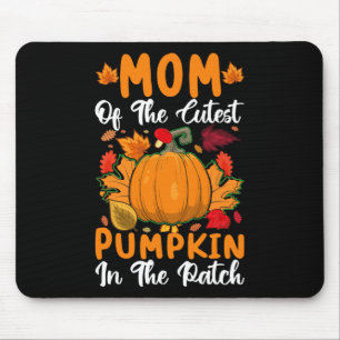 Mom Of The Cutest Pumpkin In The Patch Pumpkin Hal Mouse Pad