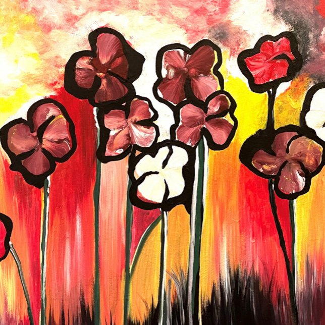 Mom Of The Flowers Hand Painted   Tote Bag (Creator Uploaded)