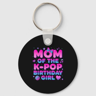 Mom of the k pop birthday girl korean music lovers keychain