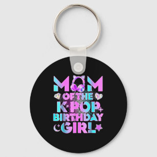 Mom of the k-pop birthday girls korean music lover keychain