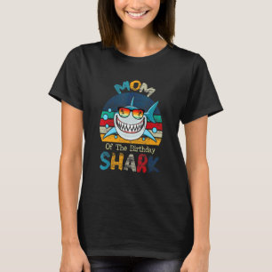 Mom Of The Shark Birthday Matching Family T-Shirt