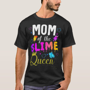 mom of the slime queen crown Birthday Matching Par T-Shirt
