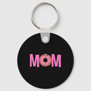 Mom Of The Sweet One Birthday - Doughnut Girl 1st Keychain