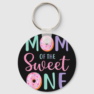 Mom of the sweet one first birthday matching famil keychain