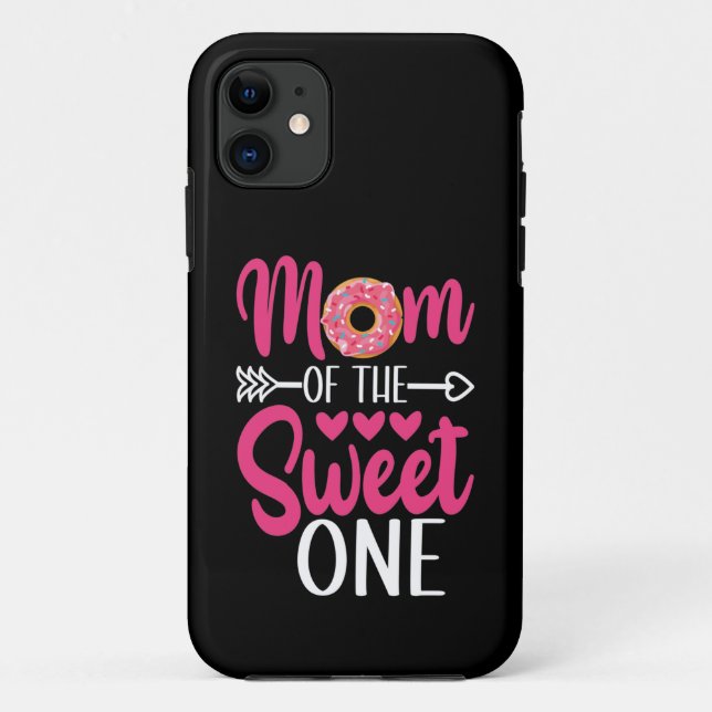 Mom of the Sweet One Sprinkled Doughnut Case-Mate iPhone Case (Back)