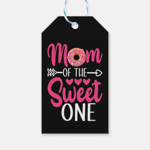 Mom of the Sweet One Sprinkled Doughnut Gift Tags