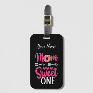 Mom of the Sweet One Sprinkled Doughnut Luggage Tag