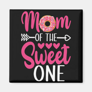 Mom of the Sweet One Sprinkled Doughnut Magnet