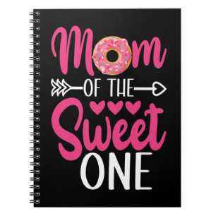 Mom of the Sweet One Sprinkled Doughnut Notebook