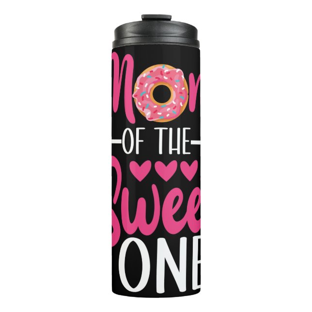 Mom of the Sweet One Sprinkled Doughnut Thermal Tumbler (Front)