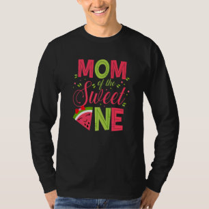 Mom Of The Sweet One  Watermelon Mommy Mama 1st Bd T-Shirt
