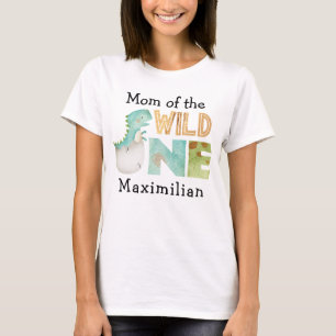 Mom of the Wild One Dinosaur T-Shirt