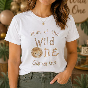 Mom of the Wild One First Birthday Womens T-Shirt