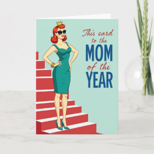 Mom Of The Year Award Card