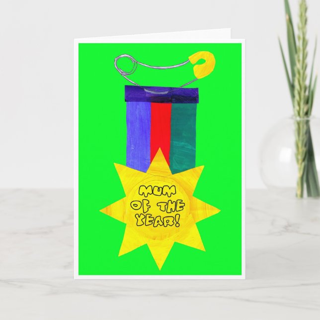 'Mom of the Year'  Mother's Day Card (Front)