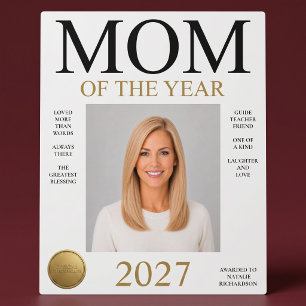 Mom Of The Year Photo Plaque