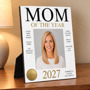 Mom Of The Year Photo Plaque