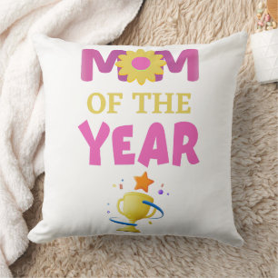 Mom of the year pillow