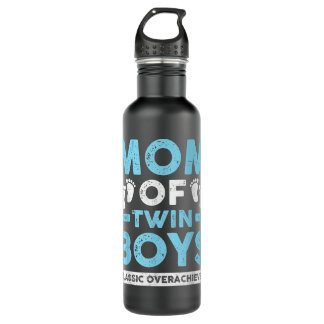 Mom Of Twin Boys Classic Overachiever Twin Mom Twi 710 Ml Water Bottle