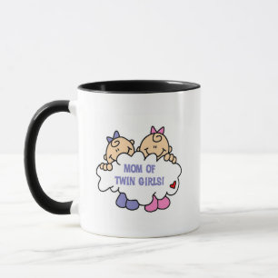Mom of Twin Girls Tshirts and Gifts Mug